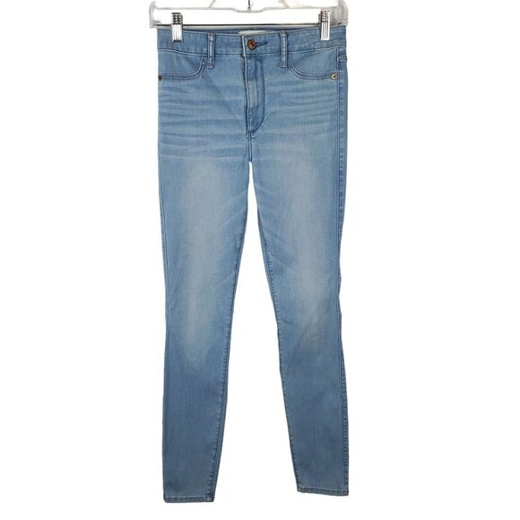Abercrombie & Fitch Jean Legging Womens 2 High Rise Skinny Cotton‎ stretch Denim - Picture 1 of 11